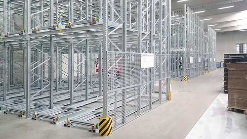 Тележка для хранения - Galler Lager- und Regaltechnik GmbH - для загрузки / из стали / с поддоном