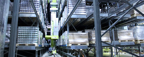 Автоматический автоматический склад - Gilgen Logistics AG Intralogistik Gesamtsysteme - для высотного склада