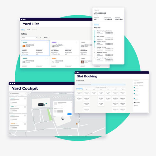 Программное обеспечение для управления ресурсами - Yard Management - myleo / dsc leoquantum GmbH - управления причалом / для визуализации / для планирования