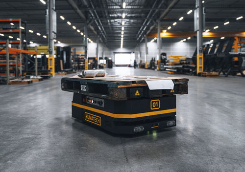 Транспортная AGV - Tractor Tom - Kumatech B.V. - для поддонов / с питанием от аккумулятора / компактная