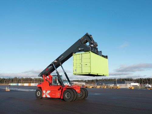 Электрический телескопический вилочный погрузчик - ERG420-450 - Kalmar Germany GmbH - контейнеровоз
