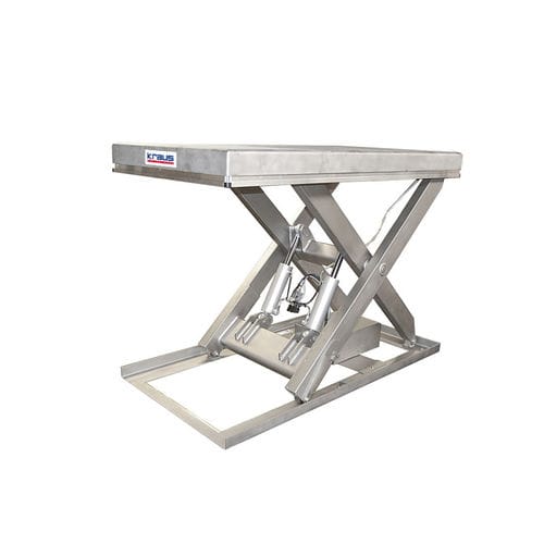 Ножничный подъемный стол - TL 1000SS stainless steel - KRAUS Betriebsausstattung und Fördertechnik GmbH - электрогидравлический / стационарный