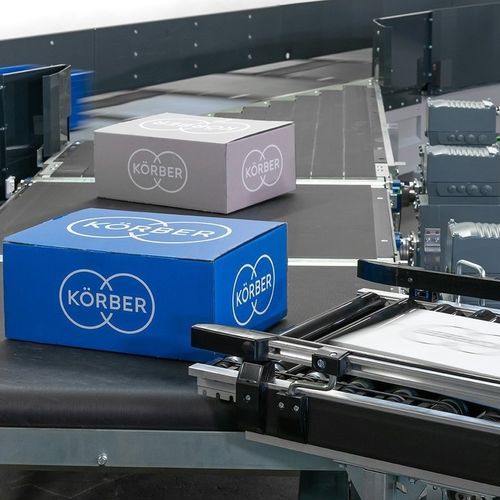 Сортирующее устройство с помощью цвета - Körber Supply Chain GmbH - ручное / для погрузно-разгрузочных работ / с поперечными лентами