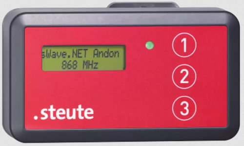 Сенсорная пусковая кнопка - RF MAKD 3F-NET - steute Technologies GmbH & Co. KG - IP40 / с химическим сопротивлением / световая (светодиод)