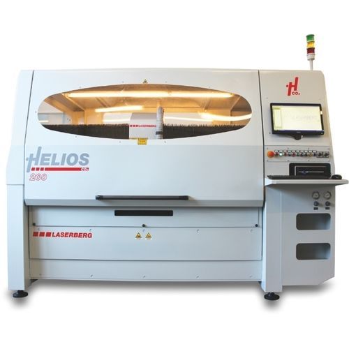 Режущий плоттер лазер - HELIOS CO2 - LASERBERG TECH SRL - для тканей / для пластиковых материалов / для дерева