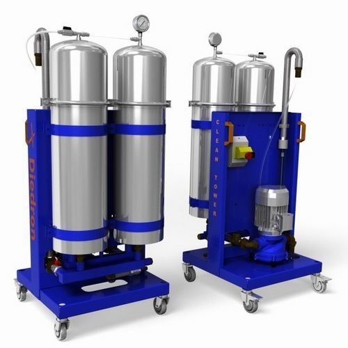 Центробежный unité d'auto-filtration - EFFE 4 - DIEDRON SRL - для жидкостей / из нержавеющей стали / мобильный