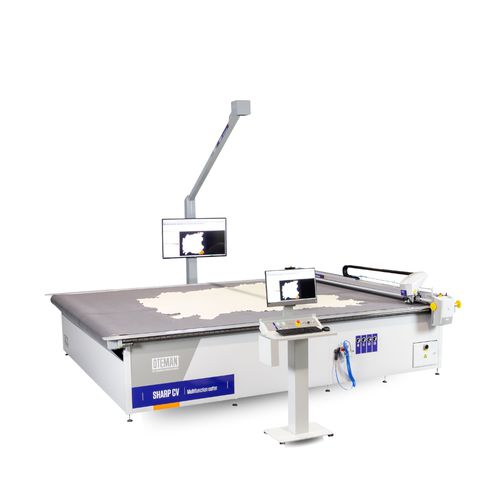 Станок для резки с ножом - Sharp CV - Leather - OTEMAN - Advanced Cutting Technology SAU - для кожи / для тканевой кассеты / ЧПУ