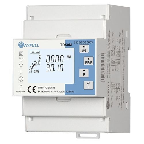 Электрический счетчик электроэнергии с дисплеем LCD - TD50M  - Rayfull Electric Technology(Zhejiang)Co., Ltd. - трехфазовый / на DIN-рейке / RS-485