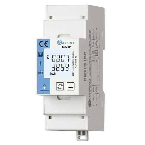 Монофазовый Электрический счетчик электроэнергии - SD20P - Rayfull Electric Technology(Zhejiang)Co., Ltd. - на DIN-рейке / с дисплеем LCD / с импульсным выходом
