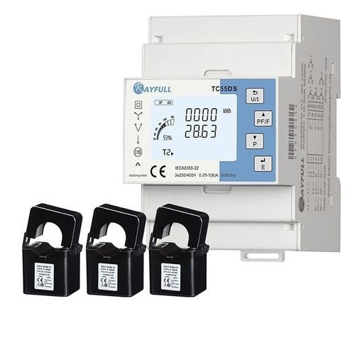 Трехфазовый Электрический счетчик электроэнергии - TC55DS - Rayfull Electric Technology(Zhejiang)Co., Ltd. - на DIN-рейке / ModBUS RTU / с катушкой Роговского