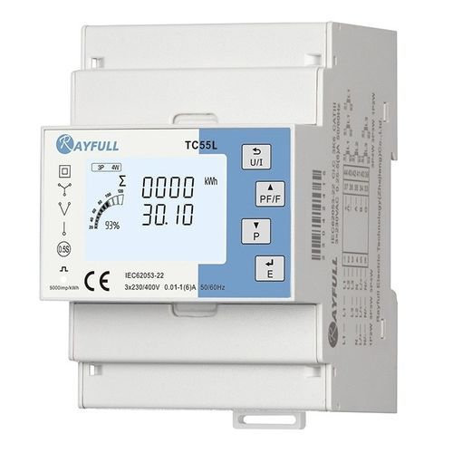 Многофункциональный Электрический счетчик электроэнергии - TC55L - Rayfull Electric Technology(Zhejiang)Co., Ltd. - трехфазовый / на DIN-рейке / RS-485