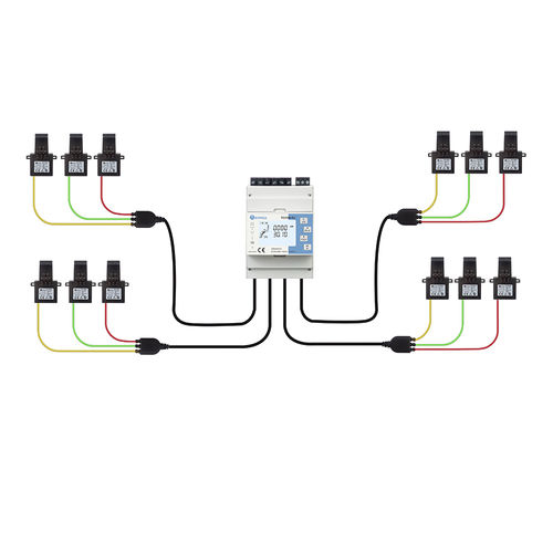 Трехфазовый Электрический счетчик электроэнергии - TC55M-RJ-4 NON-MID - Rayfull Electric Technology(Zhejiang)Co., Ltd. - Modbus / с дисплеем LCD / многолинейный