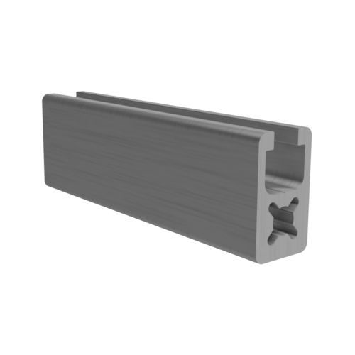 Профиль из анодированного алюминия - B0250 - trimat srl - пазованный / прямоугольный / экструдированный