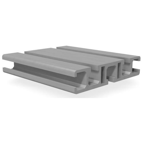 Профиль из анодированного алюминия - B0450 - trimat srl - пазованный / прямоугольный / экструдированный