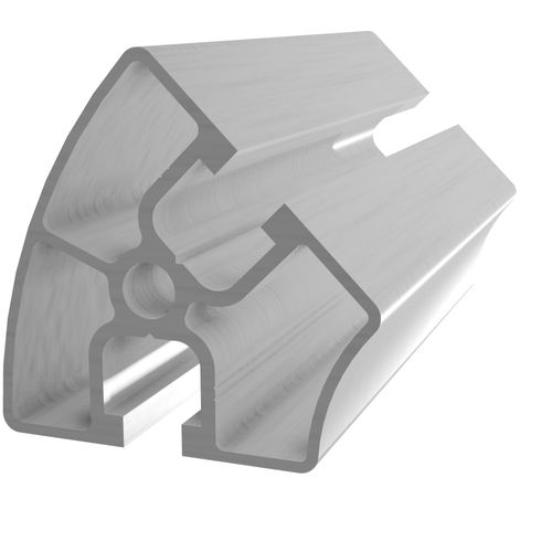 Профиль из анодированного алюминия - B0960 - trimat srl - пазованный / изогнутый / 45°