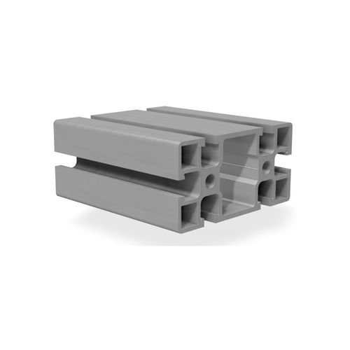 Профиль из анодированного алюминия - B1300 - trimat srl - с прямоугольным сечением / пазованный / экструдированный