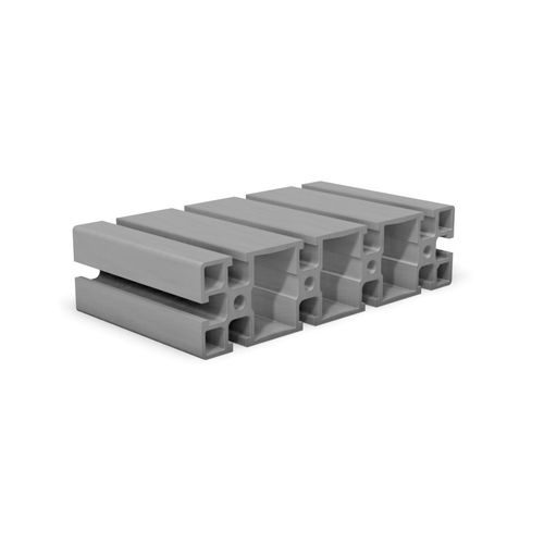 Профиль из анодированного алюминия - B1460 - trimat srl - пазованный / прямоугольный / экструдированный
