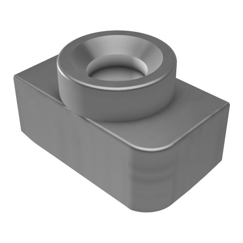 Воротниковая гайка - F2806 - trimat srl - из гальванизированной стали / резьбовая / для сборки профилей