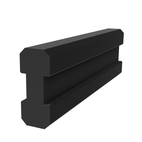 Профиль из полиэтилена низкой плотности - M4835 - trimat srl - пазованный / для раздвижной двери / для защиты машины