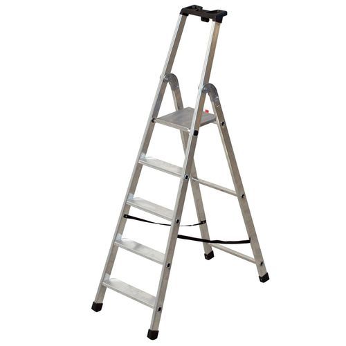 Стремянка из алюминия - F05080000 series - FORTAL - 8 ступеней