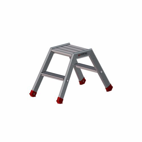 Стремянка из алюминия - F05025000 series - FORTAL - 4 ступени / 2 ступени