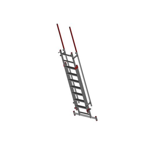 Выдвижная лестница из алюминия - F090169 series - FORTAL - телескопическая