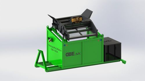 Мобильное грубое сито - DB-40A - dbe.sk - вибрирующее / для сыпучих материалов / компактное