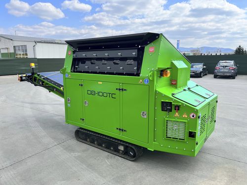 Мобильное грубое сито - DB-100TC - dbe.sk - вибрирующее / для сыпучих материалов / двухуровневое
