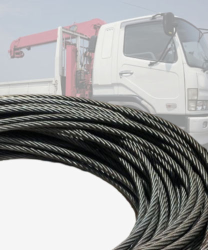 Трос для подъема для строительного крана - C.F.WIREROPE, LTD - для мини-крана / для подъемного крана грузовика / из стали