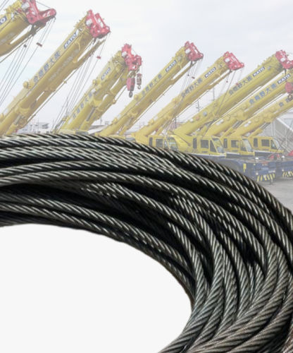 Трос для подъема для крана повышенной проходимости - C.F.WIREROPE, LTD - для телескопического крана / из стали / гибкий
