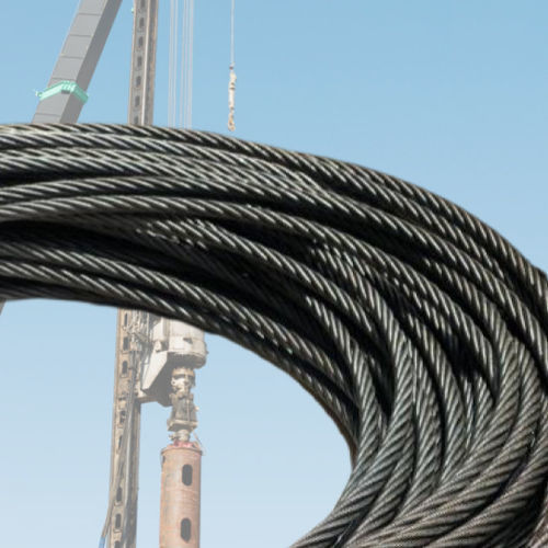 Металлический кабель для шахты - C.F.WIREROPE, LTD - для сверления / для месторождения нефти и газа / из стали