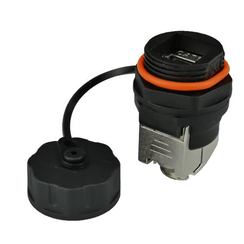 Модуль разъема для передачи данных - 21617 - AIXONTEC - RJ45 / внутренняя резьба / из латуни