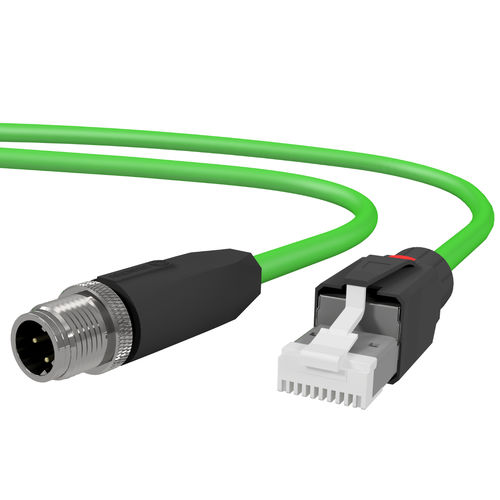Электрический кабель для передачи данных - CC102190701.GN - AIXONTEC - Ethernet / RJ45 / нераспространение пламени