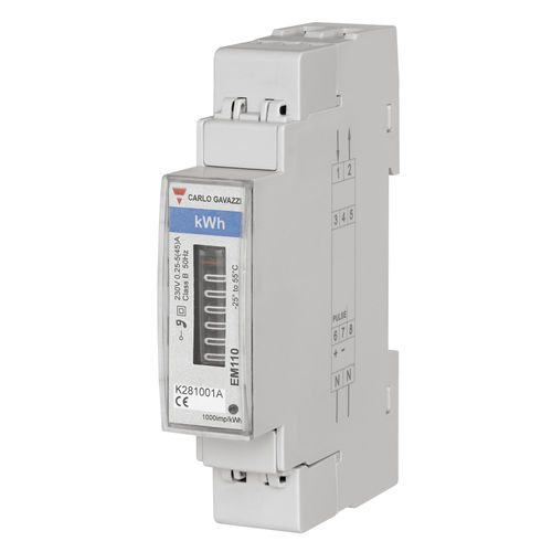 Монофазовый Электрический счетчик электроэнергии - EM110DINAV71XO1X - Carlo Gavazzi Automation SpA - на DIN-рейке