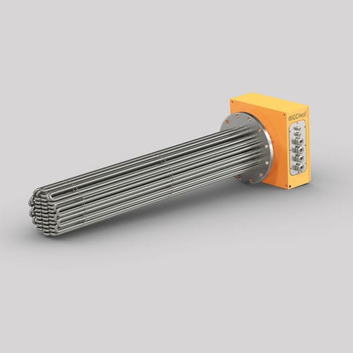 Трубчатый нагревательный элемент - GC-flange - GC-heat Gebhard GmbH & Co. KG - в пластинах / промышленный / взрывозащищенный