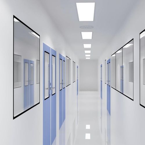 Ворота вращающийся - CLEAN ROOM DESIGN d.o.o. - из алюминия / для использования в помещениях / доступа