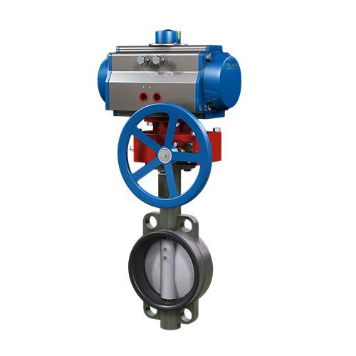Клапан поворотный затвор - Wuxi CTENO Actuators Manufacture Co., Ltd. - пневматический / для регулировки / для опорожнения