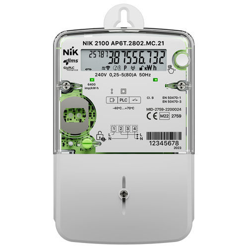 Монофазовый Электрический счетчик электроэнергии - 2100 - NIK Electronics - на DIN-рейке / RS-485