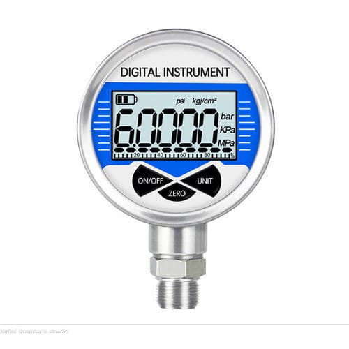 Манометр с дисплеем LCD - YK60 - Xi'an Yunyi Instrument Co., Ltd. - NPT 1/4 / из нержавеющей стали / для газа