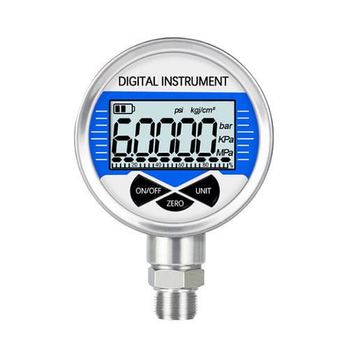 Манометр с дисплеем LCD - YK60 - Xi'an Yunyi Instrument Co., Ltd. - NPT 1/4 / химически стойкий / для использования в гидравлике