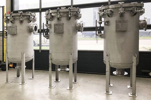 Картер для фильтра сумка - Dutch Filtration BV - для жидкости / для воды / из стали