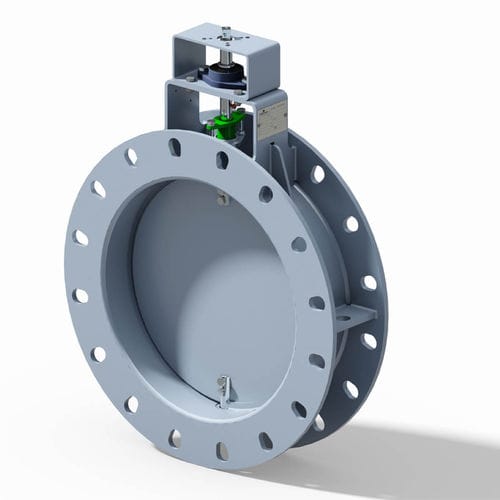 Клапан поворотный затвор - AMM701 - AMMtech Srl - с ручным управлением / для биогаза / с фланцем