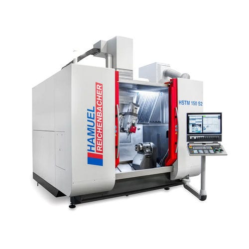 Обрабатывающий центр ЧПУ для мехобработки лопаток турбины - HSTM 150 S2 - Reichenbacher Hamuel Group - 5 осей / с вращающимся шпинделем / 30 инструментов