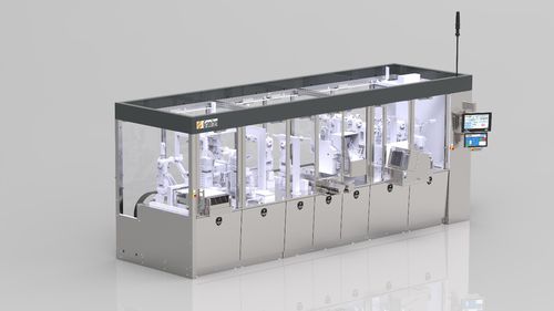 Линия упаковки для фармацевтической промышленности - Graniten Engineering AB - для бутылок / груза