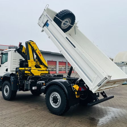 Башенный кран на грузовике - MAN TGM 18.320 4x4 BB - Wiese GmbH & Co. KG Fahrzeugbau u. Nutzfahrzeuge - гидравлический