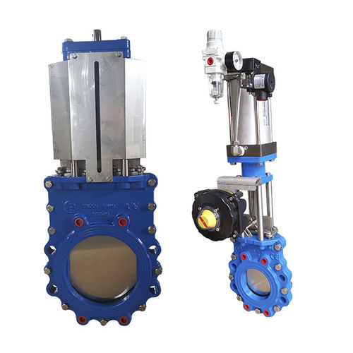 Клапан с гильотинными ножницами - 0KGV49X1-10Q series - WuXi BETTA Fluid Control Co., Ltd. - с рычагом / с маховиком / пневматический