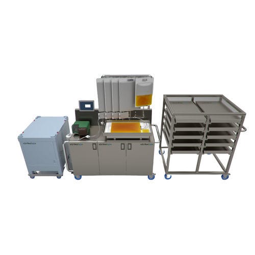 Наполнительная машина для мешков - Strikebox Innovations limited - автоматизированная / для жидкостей / для фармацевтической промышленности