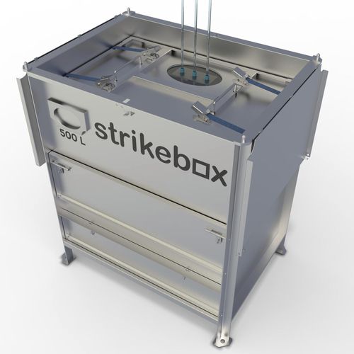 Транспортный IBC-контейнер - Strikebox Innovations limited - из нержавеющей стали / для жидкостей / для фармацевтических продуктов