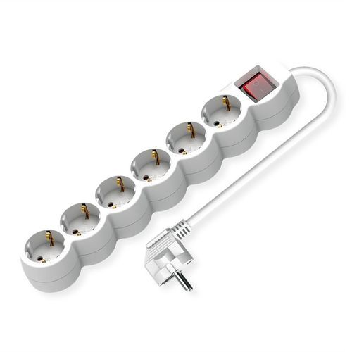 Сетевой фильтр с выключателем - 19990955 - SECOMP Electronic Components GmbH - со световым индикатором / CEE / 6 гнезд