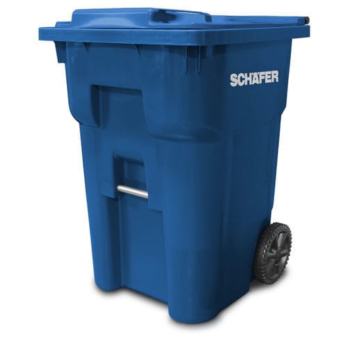 Мусорный контейнер из пластика - Q  - Schaefer waste - 2-колесный